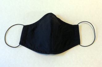 Black Cotton/Polyester Face Mask-cotton face mask, mask for him, womens mask, childrens mask, handmade face mask, allergy mask, dust mask, nose wire