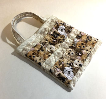 Coloring Book and Crayon Bag-Dog Breeds-coloring book bag, crayon bag, quilted bag, childs book bag, art bag, crayon bag for girls, crayon bag for boys, boys bag, girls bag, handmade coloring book bag, travel bag for children, travel car bag, dog bag
