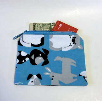 Dog Breed Coin Purses-coin purse, dog breed, comic dog, blue, zipped bag, dog breed coin purses, blue coin purse, coin purse set, novelty coin purse, dog novelty purse, school money bag, money bag, treasure bag
