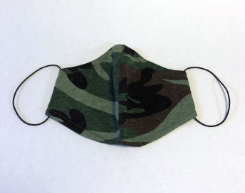 Green Camouflage Cotton Face Mask-face mask, green camouflage, fabric, dust mask, allergy mask