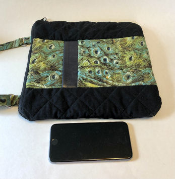 Green Peacock Crossbody Bag-crossbody bag, peacock fabric bag, peacock purse, peacock crossbody bag, quilted crossbody bag for women, crossbody womans purse, leather purse, green purse, green tote, minimalist bag, green bag, medium bag, medium purse
