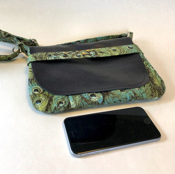 Green Peacock Messenger Bag-messenger bag, leather messenger bag, peacock fabric, peacock bag, crossbody bag for women, womans crossbody bag, quilted bag for women, quilted purse, quilted crossbody  purse, medium green bag, medium bag, womans medium purse, peacock purse