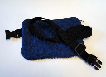 Nautical Shell Fanny Pack-fanny pack for women, nautical shell print, blue fabric, handmade quilted fabric, festival bag, bum bag, adjustable strap fanny pack, quilted fabric fanny pack, womans purse, womans bag, minimalist bag, nautical fanny pack, navy fanny pack