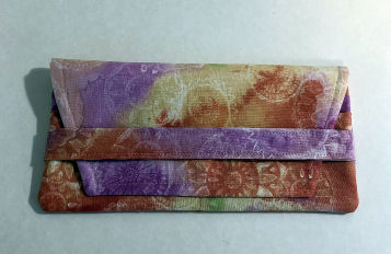 Tie Dye Woman's Wallet-womans wallet, tie dye fabric, pink, slim wallet, minimalist wallet, fabric wallet, credit card pocket wallet, cash pocket wallet, pink wallet, womans fabric wallet, womans tie dye wallet, cash wallet, credit card wallet