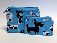 Dog Breed Coin Purses-coin purse, dog breed, comic dog, blue, zipped bag, dog breed coin purses, blue coin purse, coin purse set, novelty coin purse, dog novelty purse, school money bag, money bag, treasure bag