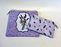 Lavender Coin Purse-coin purse, pocket coin purse, lavender, cotton, zipped bag, jewelry bag, credit card wallet, fabric coin purse, coin purse set, coin pouch, lined coin purse, money bag, money pouch