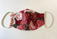 Rose Cotton Face Mask-face mask, cotton face mask, womans mask, nose wire, allergy mask, dust mask, non medical face mask