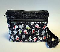 Snowman Winter Purse-snowman purse, small purse, fabric purse, flat bottom bag, small bag, winter small purse, snowman fabric bag, quilted womans crossbody bag, quilted purse, novelty purse, novelty fabric, gray purse, gray bag